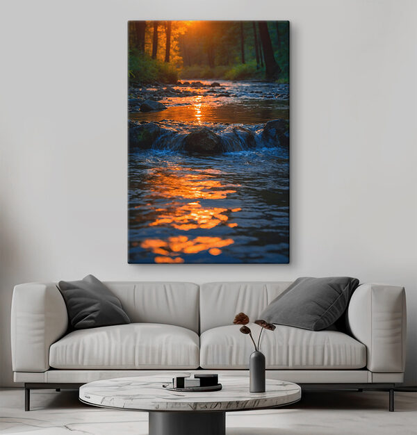 River with rocks and trees in the background
