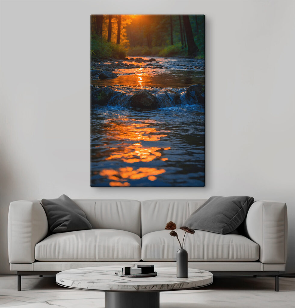 River with rocks and trees in the background