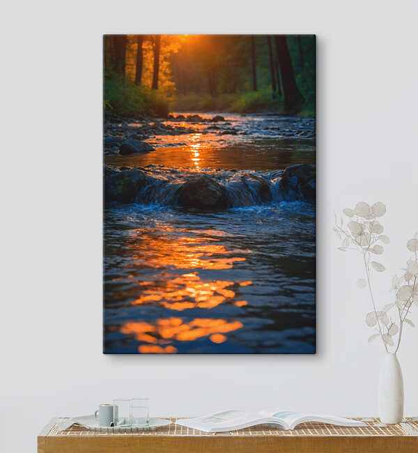 River with rocks and trees in the background