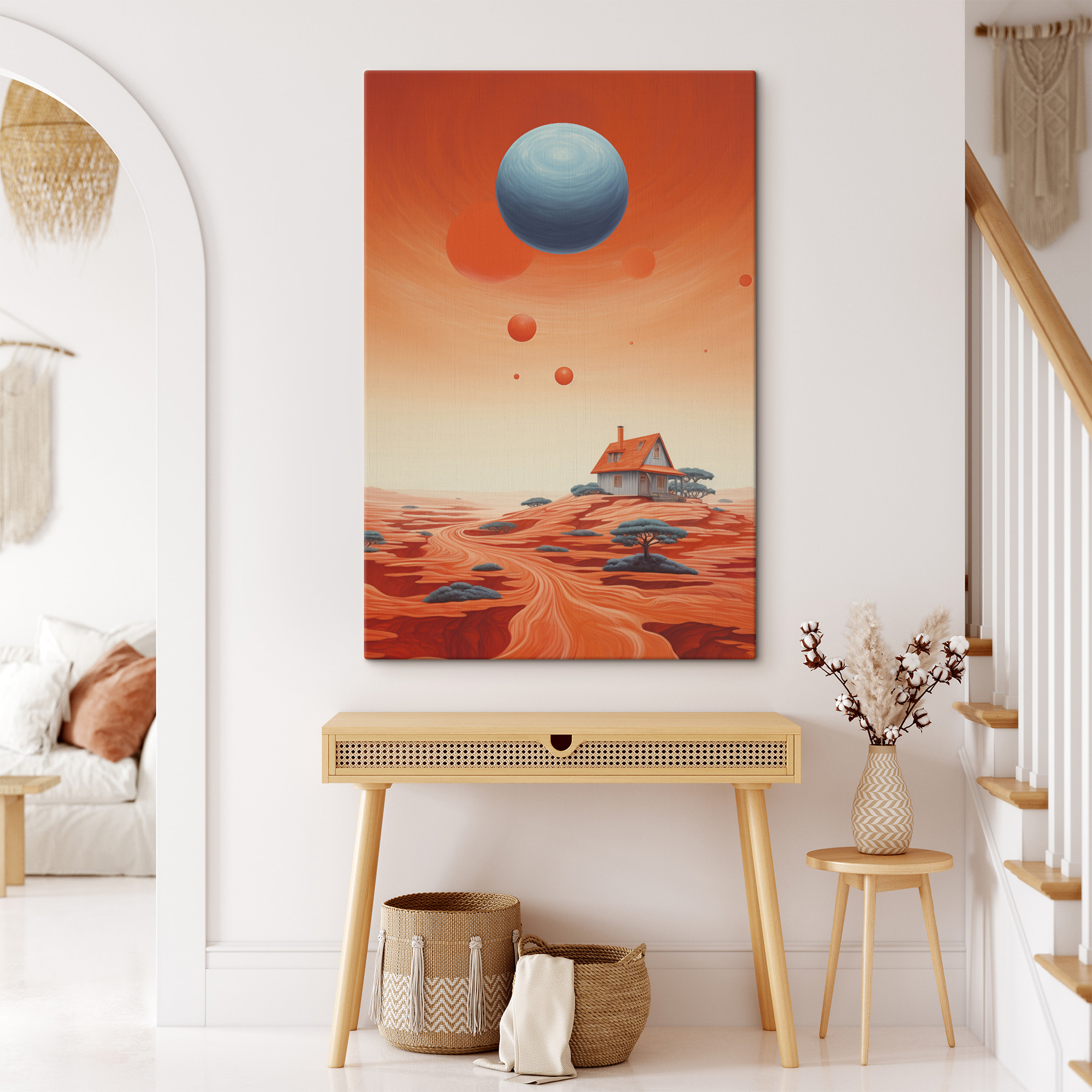 House in a desert