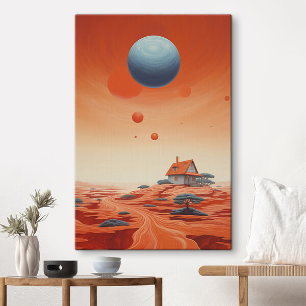 House in a desert