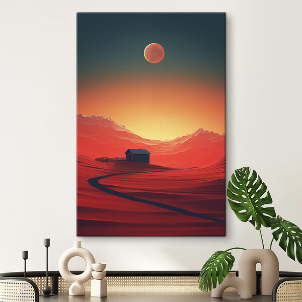 Cuadros Cuadros Casa en el desierto (SKU: s40950)