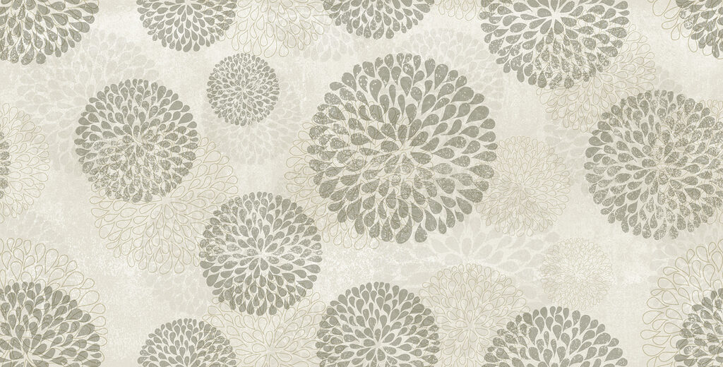 Motivo floral gris y blanco Motivo floral gris y blanco