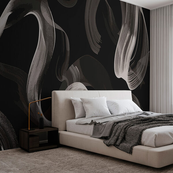 Fondo blanco y negro con humo blanco Fondo blanco y negro con humo blanco