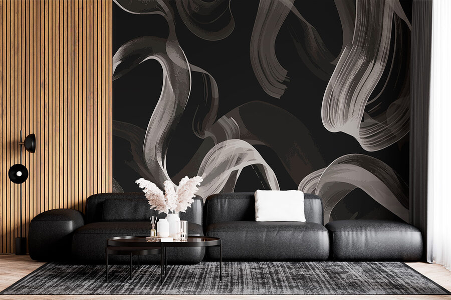 Fondo blanco y negro con humo blanco Fondo blanco y negro con humo blanco