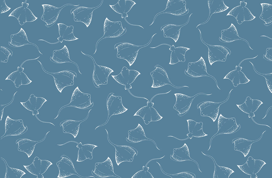 Fondo azul con rayas blancas