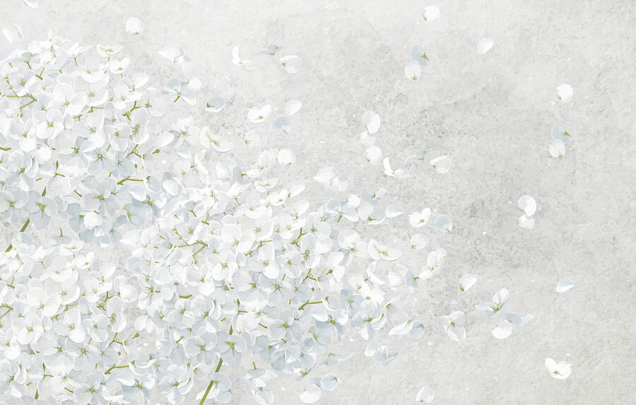 Manojo de flores blancas