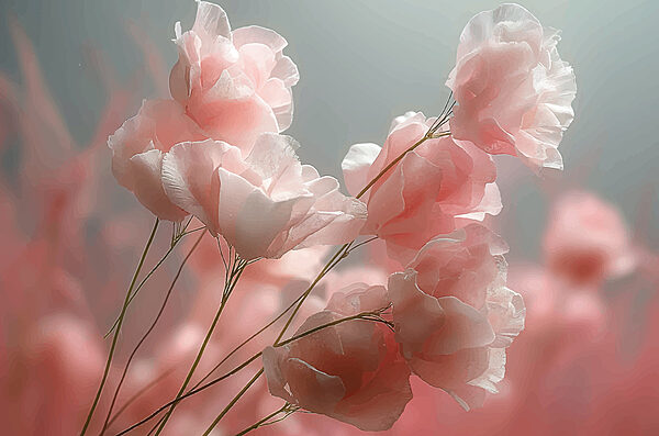Grupo de flores rosas Grupo de flores rosas