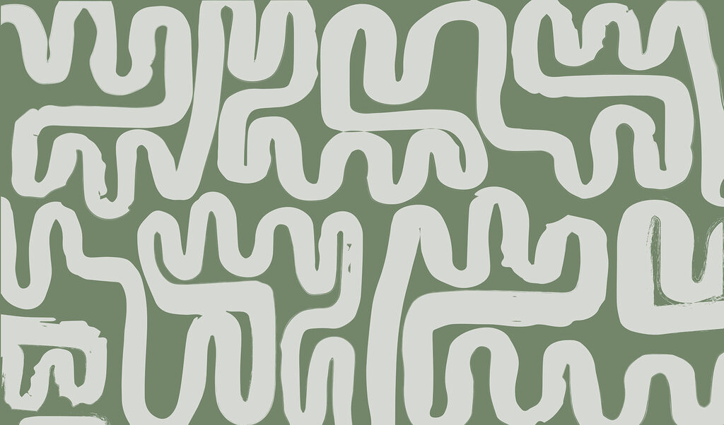 Maze with white lines