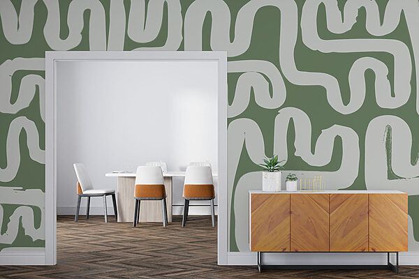 Maze with white lines