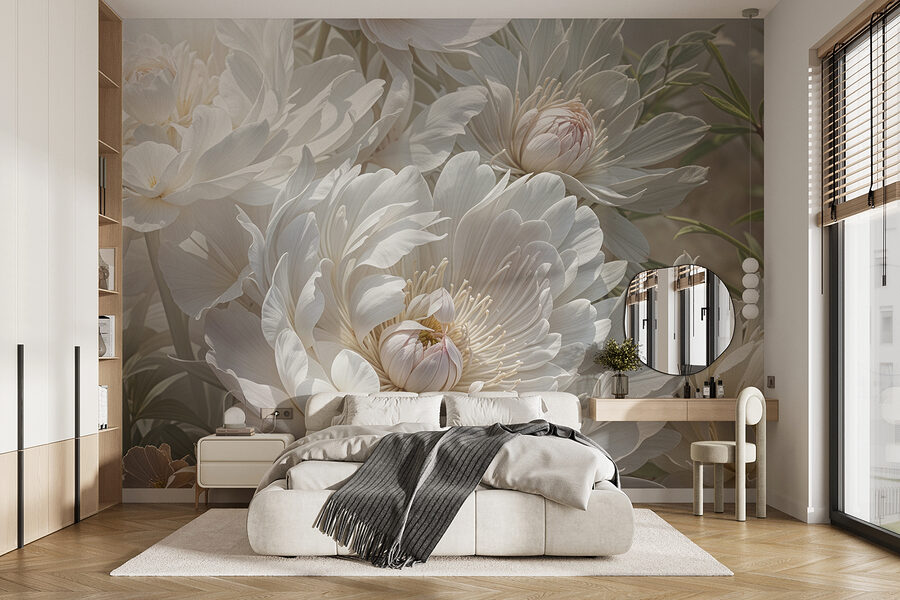 Primer plano de flores blancas