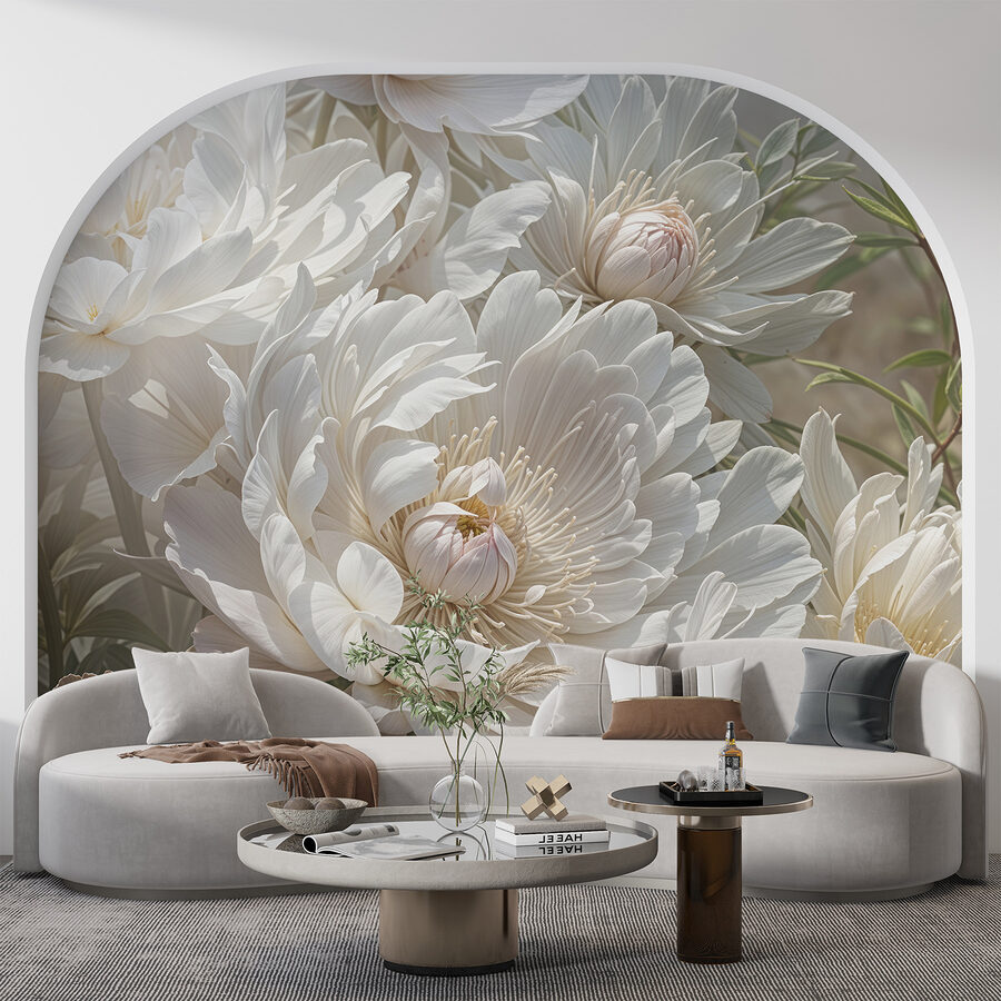 Primer plano de flores blancas
