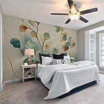 Fotomurales Pintura de una planta con hojas