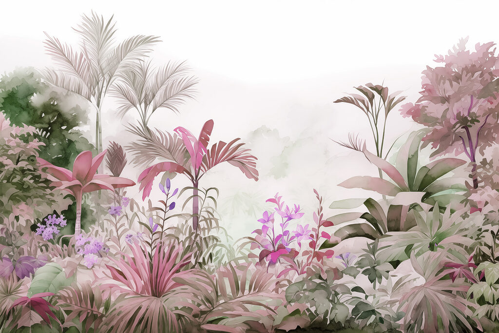 Painting of plants and flowers