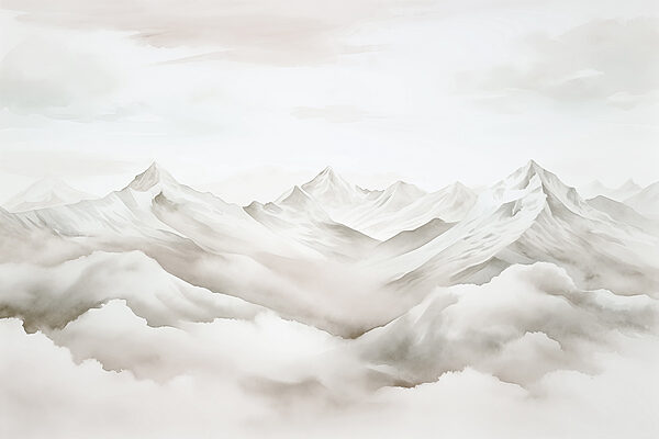 Cordillera con nubes Cordillera con nubes