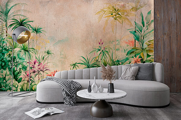 Painting of plants and flowers