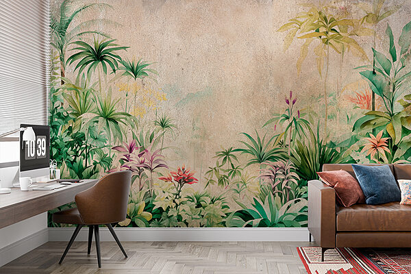 Painting of plants and flowers