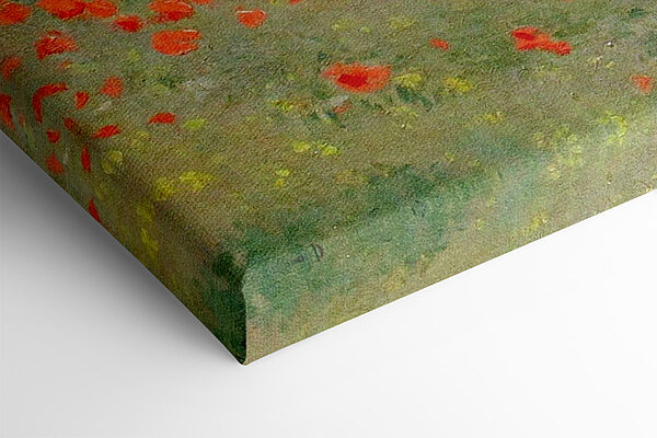 Painting of people walking in a field of flowers Painting of people walking in a field of flowers