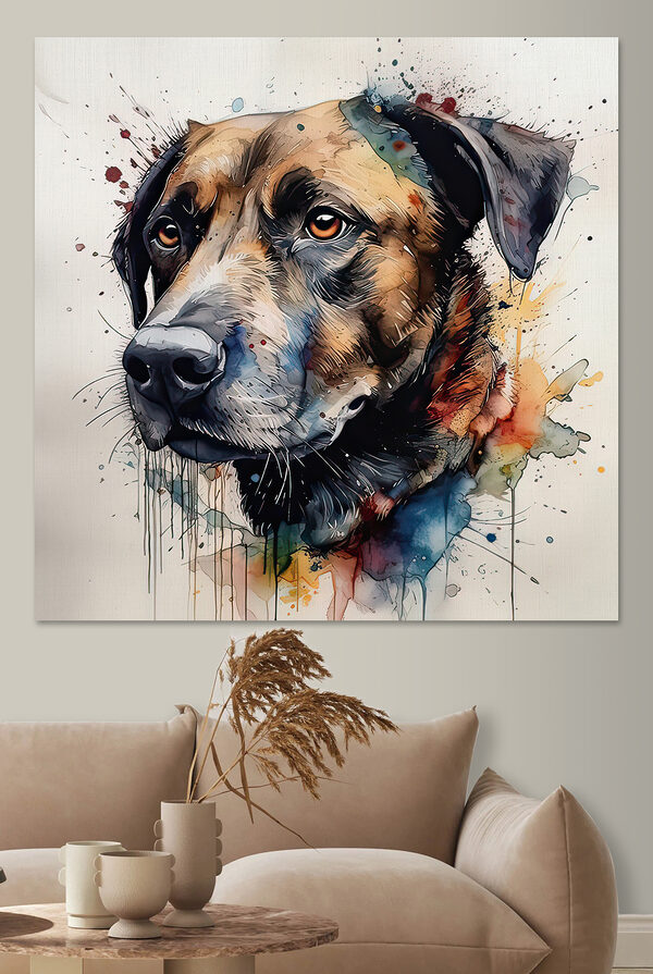 Painting of a dog