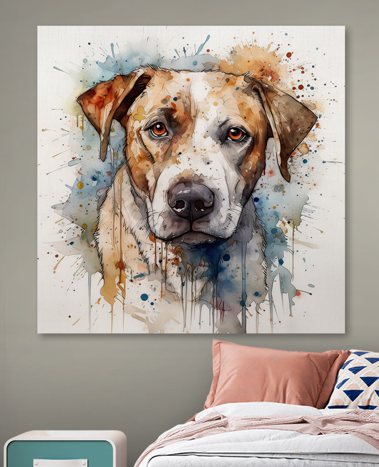 Painting of a dog