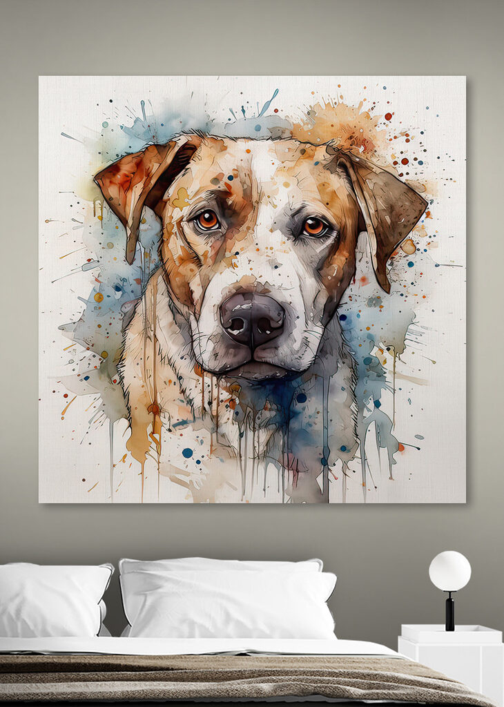 Painting of a dog