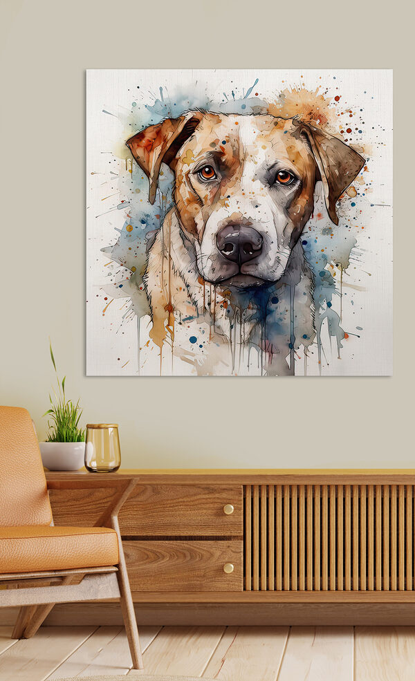Painting of a dog