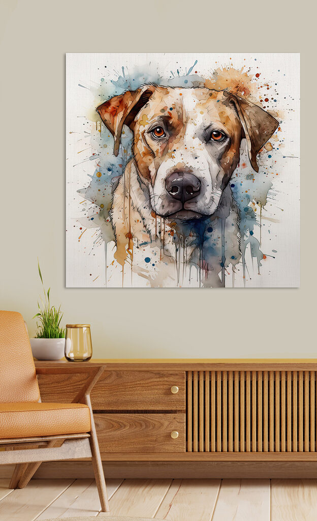 Painting of a dog