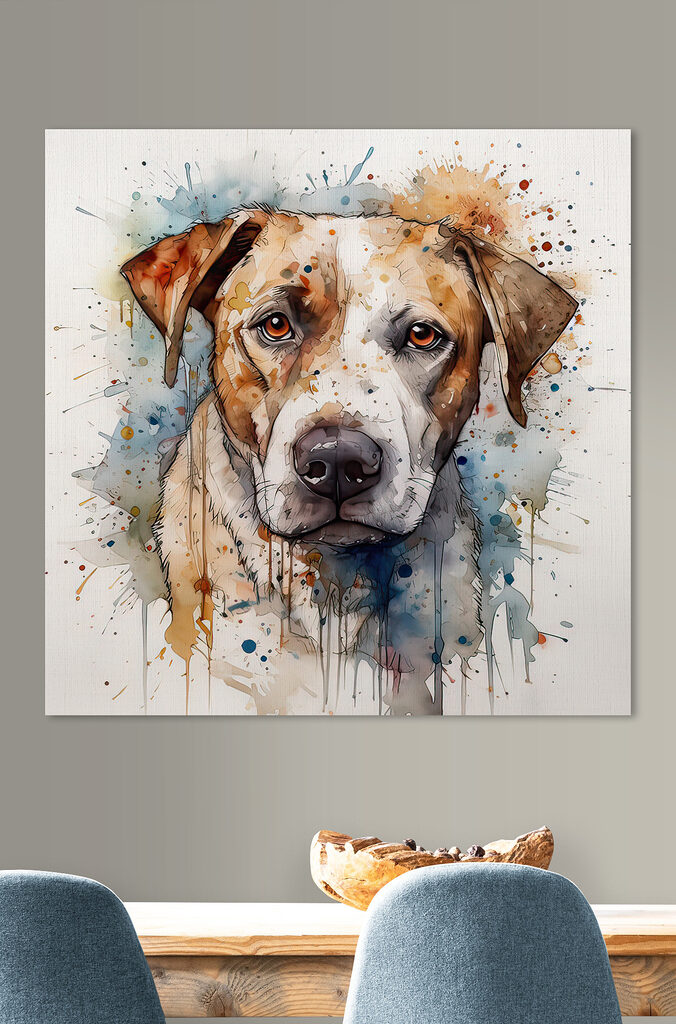 Painting of a dog
