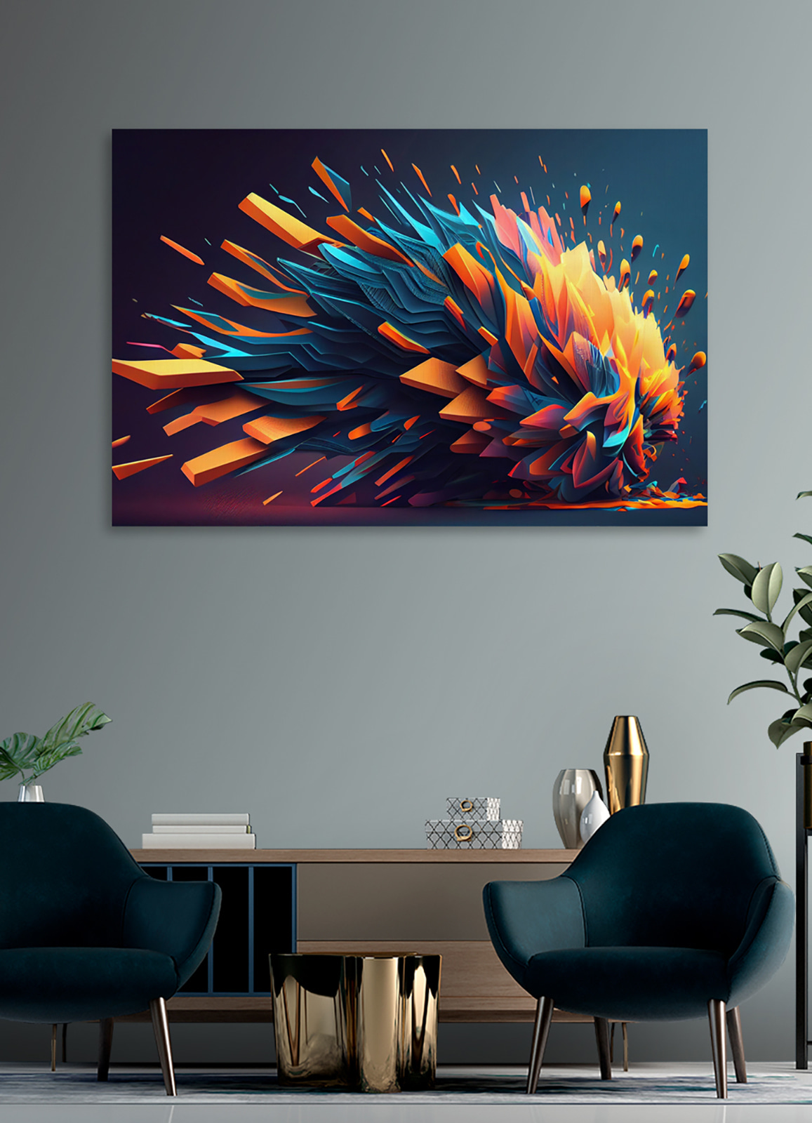 Colorful explosion of triangles