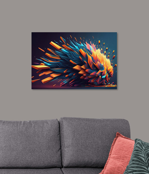 Colorful explosion of triangles