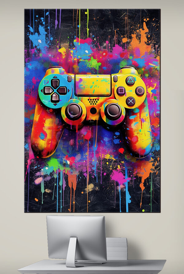 Cuadros Cuadros Mando de videojuegos de colores (SKU: s34265)