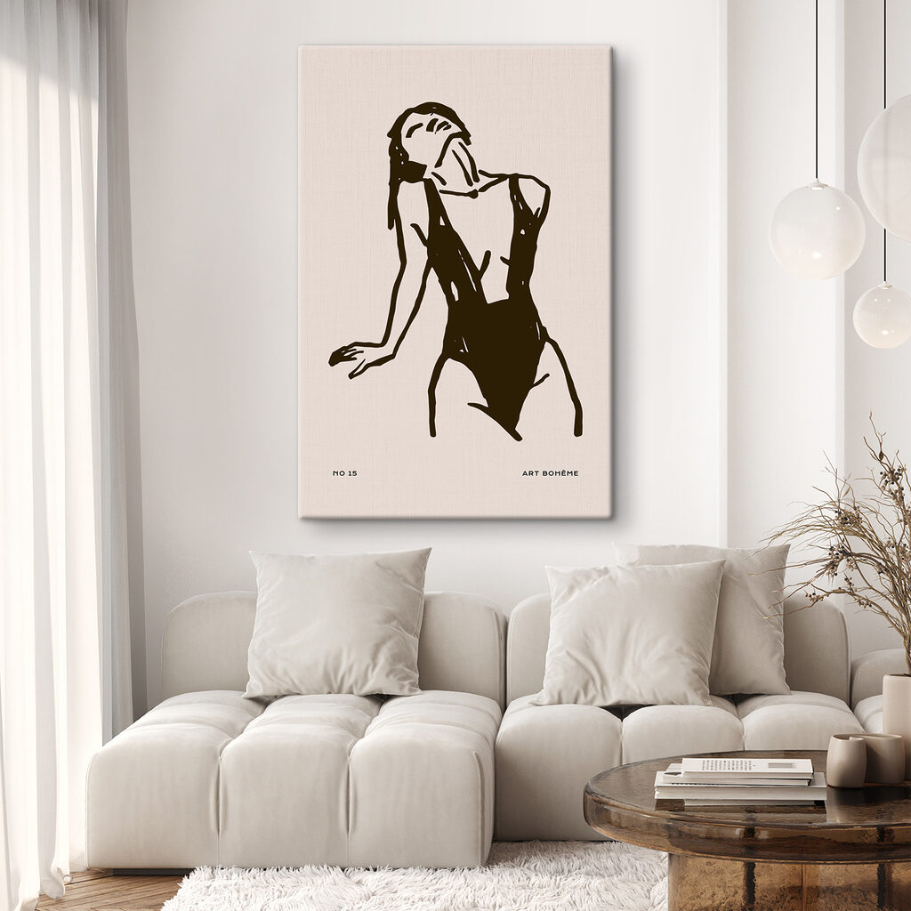 Drawing of a woman in a swimsuit Drawing of a woman in a swimsuit