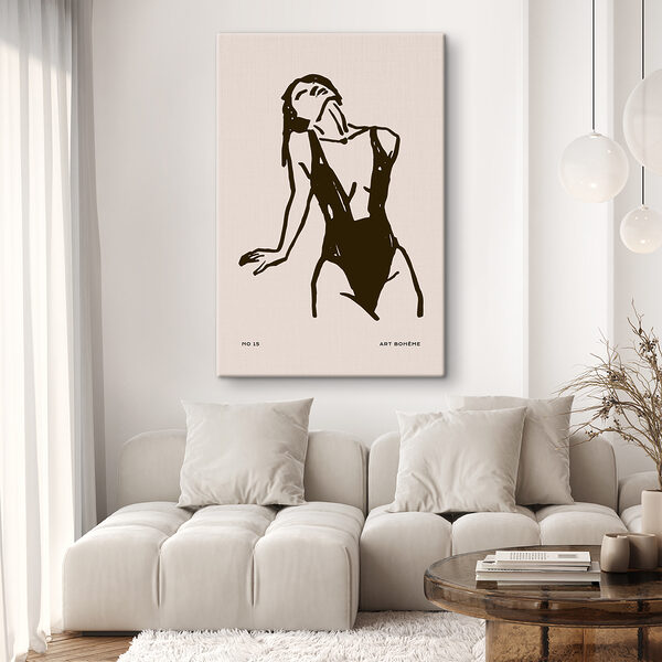 Cuadros Dibujo de una mujer en bañador (SKU: s36425) Cuadros Cuadros Dibujo de una mujer en bañador (SKU: s36425)