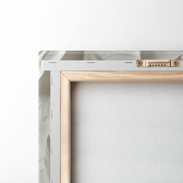 White feather carving on a wall