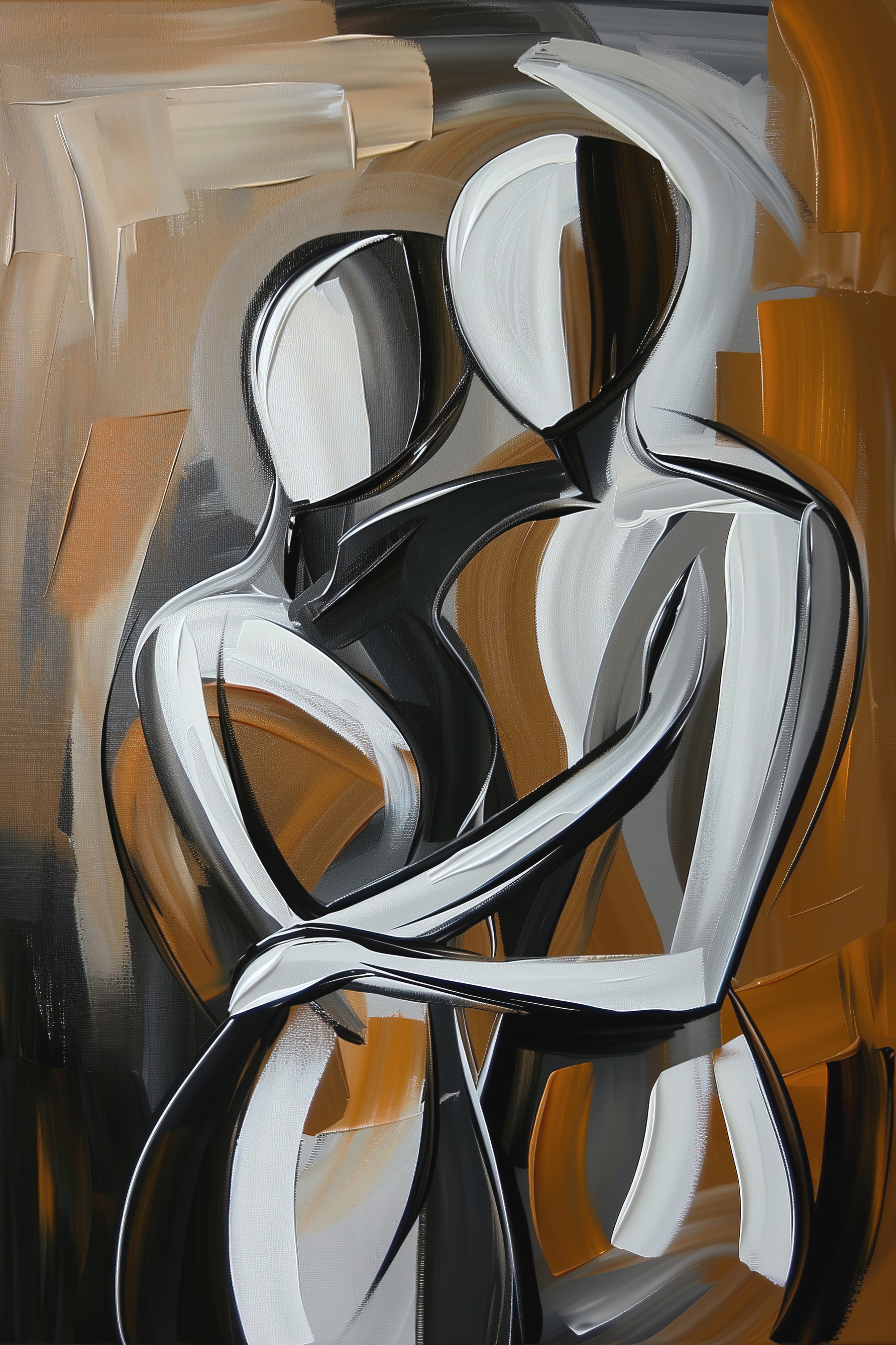 Painting of two people Painting of two people
