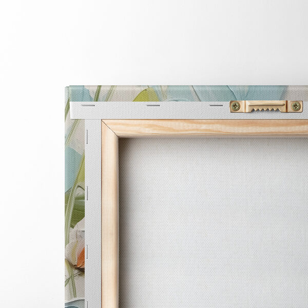 Painting of flowers on a wall