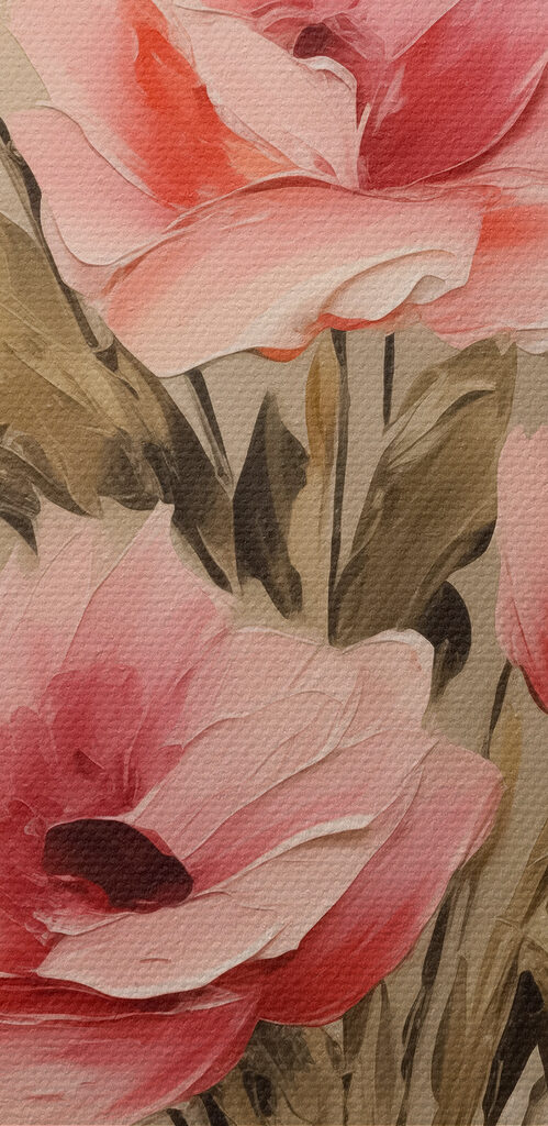 Painting of flowers in a vase