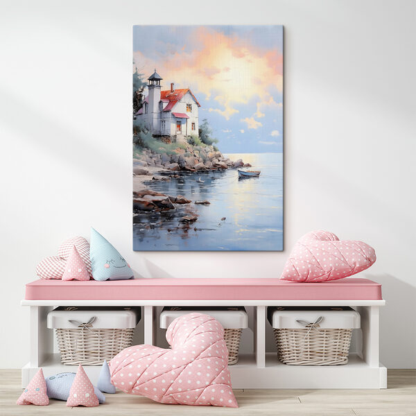 House on a rocky shore House on a rocky shore