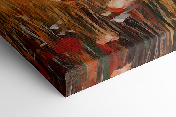 Painting of flowers in a field Painting of flowers in a field