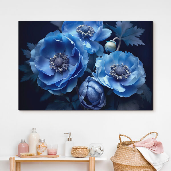 Group of blue flowers
