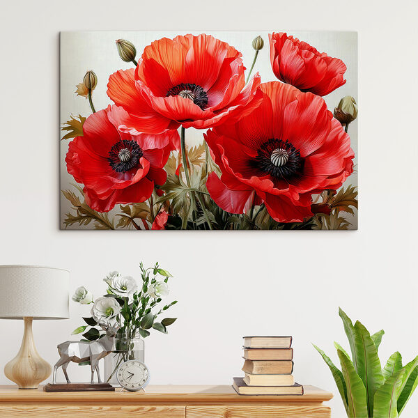 Group of red flowers