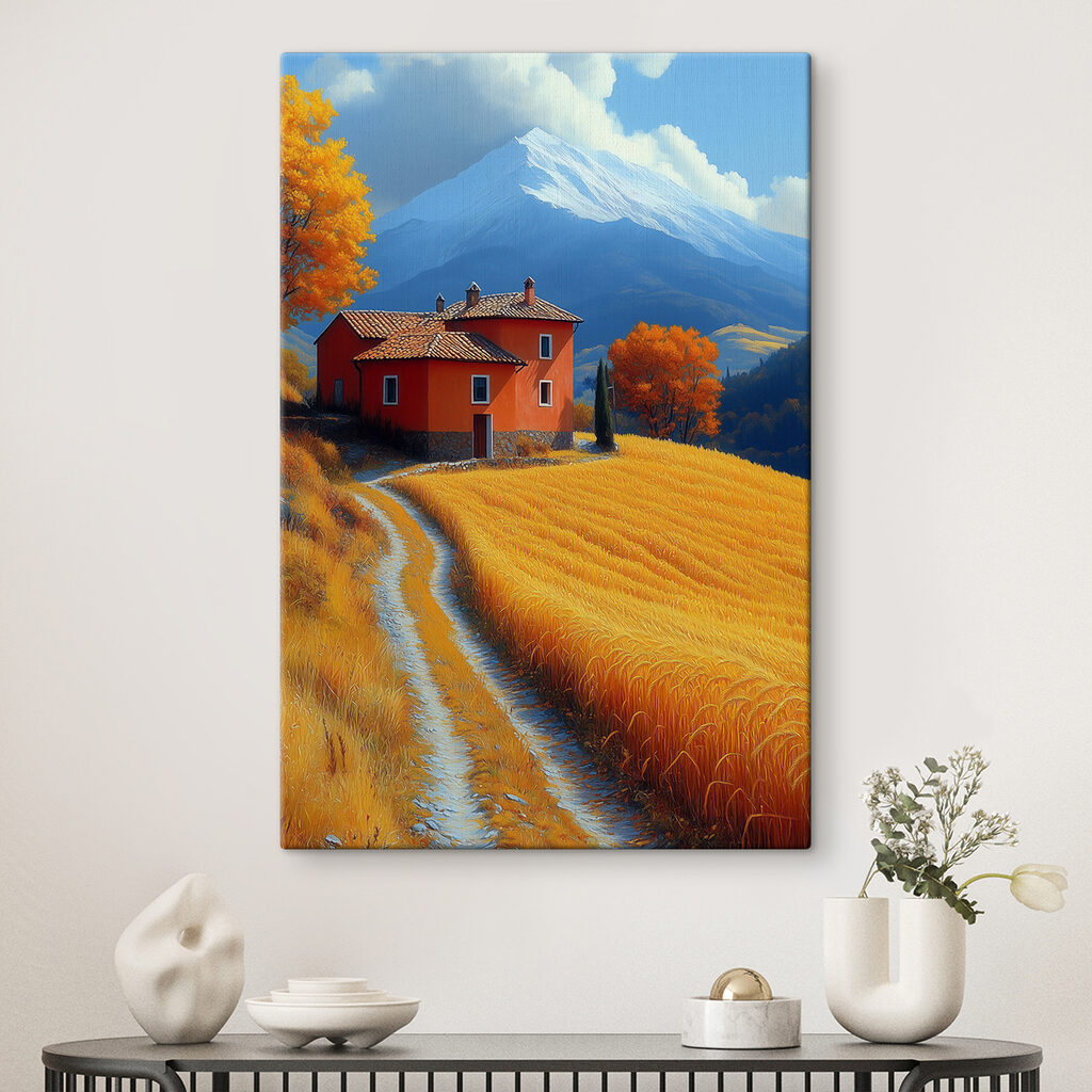 House in a field House in a field