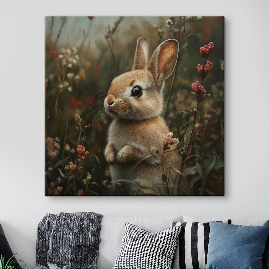 Rabbit in a field of flowers Rabbit in a field of flowers
