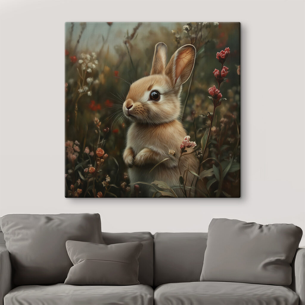 Rabbit in a field of flowers Rabbit in a field of flowers