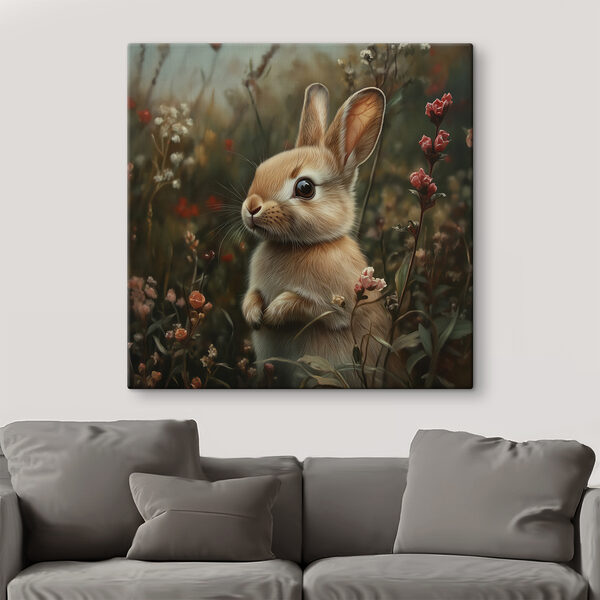 Rabbit in a field of flowers Rabbit in a field of flowers