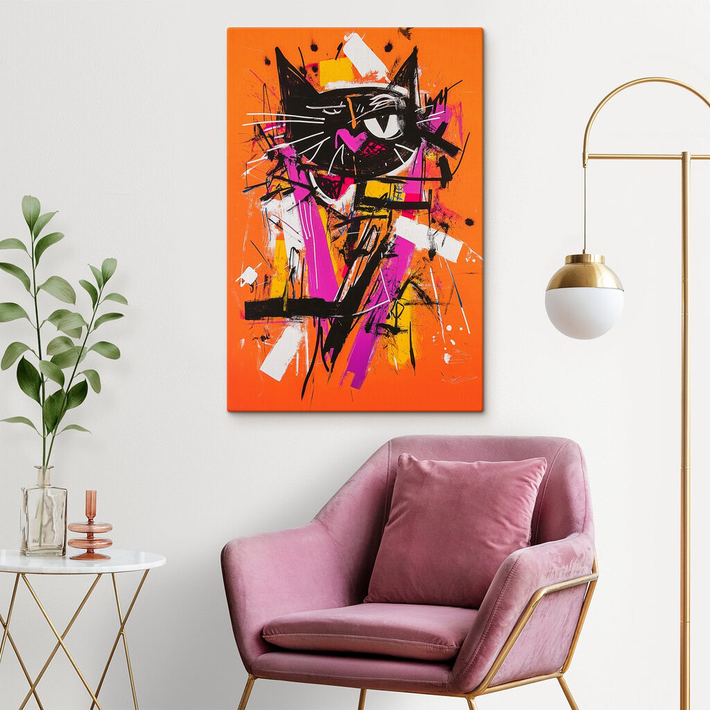 Painting of a cat Painting of a cat