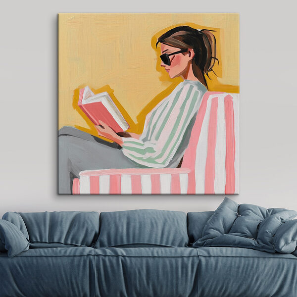 Cuadros Mujer leyendo un libro