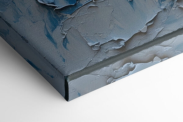 White and blue paint on a wall White and blue paint on a wall