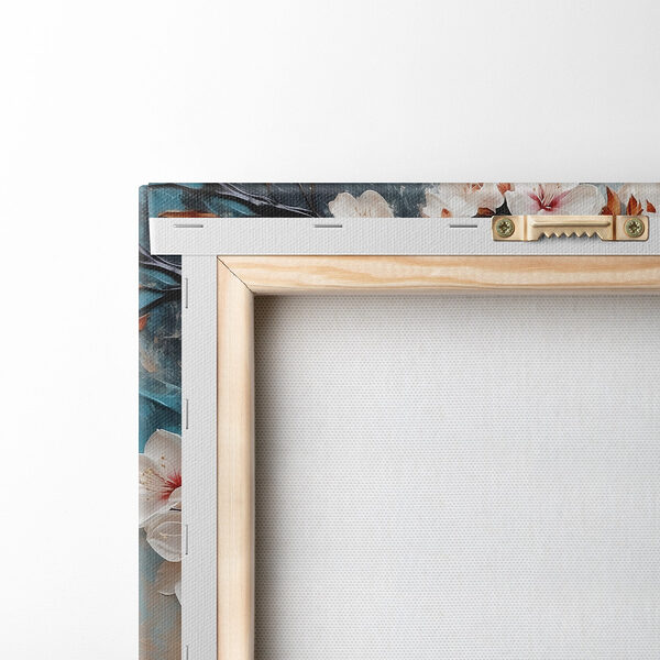 Painting of flowers on a branch Painting of flowers on a branch