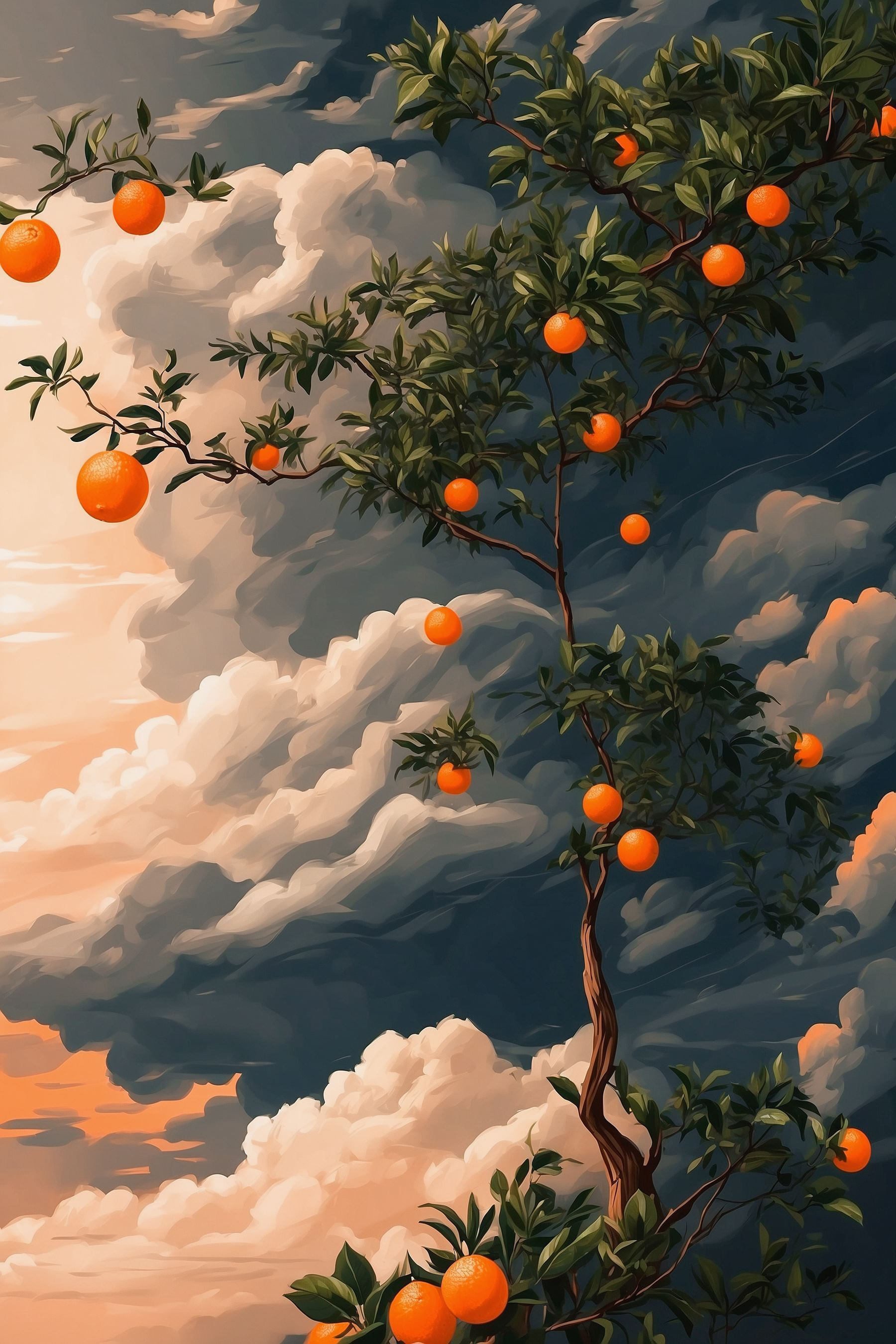 Tree with oranges on it Tree with oranges on it